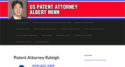 Desktop Screenshot of patentattorneyraleigh.com