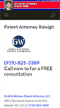 Mobile Screenshot of patentattorneyraleigh.com